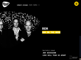 'rockradio.si' screenshot