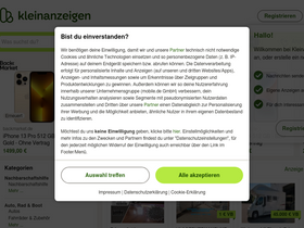'kleinanzeigen.de' screenshot