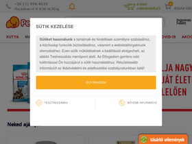 'petissimo.hu' screenshot