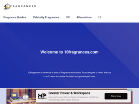 '10fragrances.com' screenshot