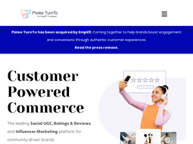 'pixlee.com' screenshot