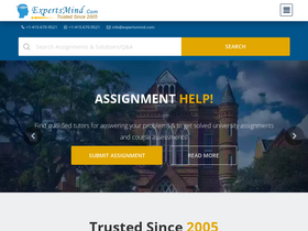 'expertsmind.com' screenshot