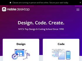 'nobledesktop.com' screenshot