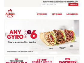 'arbys.ca' screenshot