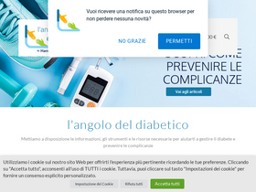'angolodeldiabetico.it' screenshot