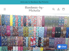 bandanasbymichelle.store homepage screenshot