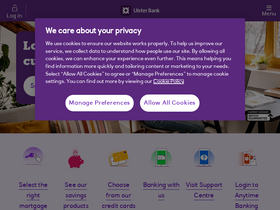 'ulsterbank.co.uk' screenshot