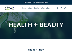 clavel.com homepage screenshot