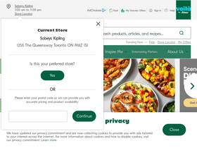 'betterfoodforall.sobeys.com' screenshot