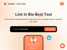 'instabio.cc' screenshot