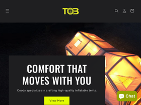 Toboutdoors homepage screenshot