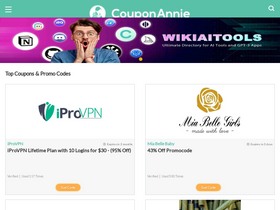 'couponannie.com' screenshot