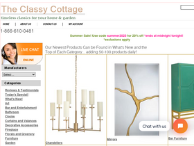 'theclassycottage.com' screenshot