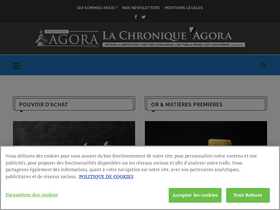 'la-chronique-agora.com' screenshot