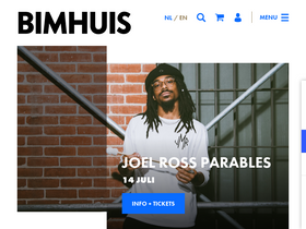 'bimhuis.nl' screenshot