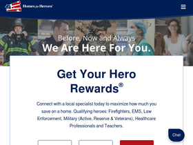 'homesforheroes.com' screenshot