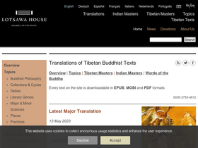 'lotsawahouse.org' screenshot