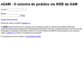 'egam.com.br' screenshot