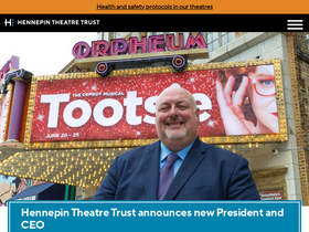 'hennepintheatretrust.org' screenshot