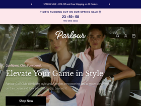 parlourgolfclub.com homepage screenshot
