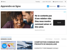 'clicours.com' screenshot