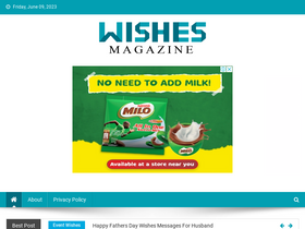 'wishesmagazine.com' screenshot