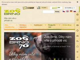 'zoobrno.cz' screenshot