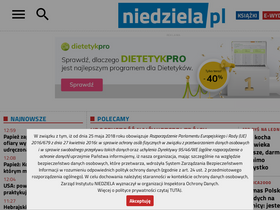 'niedziela.pl' screenshot