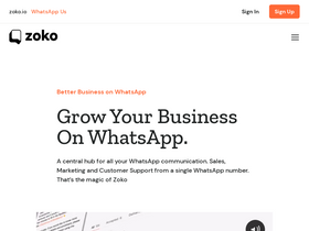 'zoko.io' screenshot
