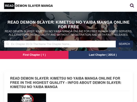 'readdemonslayerarc.com' screenshot