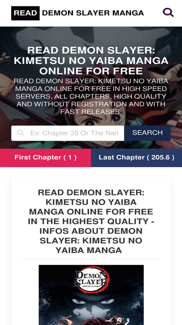 Read Demon Slayer Manga Online