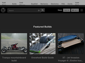 'electric-skateboard.builders' screenshot