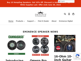 'eminence.com' screenshot