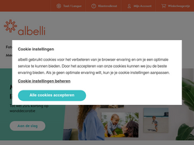 'albelli.be' screenshot