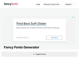 'fancyfonts.co' screenshot