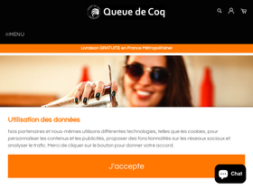 Queuedecoq homepage screenshot