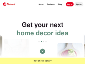 'pinterest.co.uk' screenshot