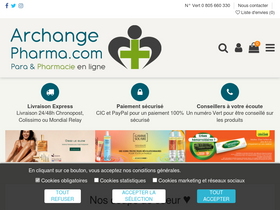 'archange-pharma.com' screenshot