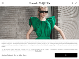 'alexandermcqueen.com' screenshot