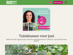 'gardenersworldmagazine.nl' screenshot