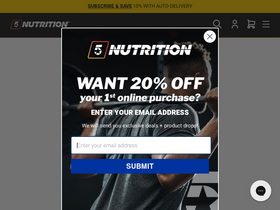 5 Star Nutrition homepage screenshot