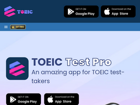 'toeic-testpro.com' screenshot