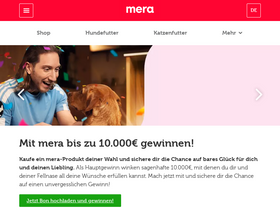 'mera-petfood.com' screenshot