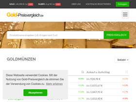 'gold-preisvergleich.de' screenshot