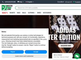'misterpadel.com' screenshot