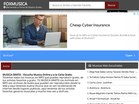 'foxmusica.uno' screenshot