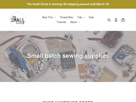 thesmallcircle.shop homepage screenshot