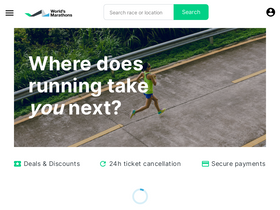 'worldsmarathons.com' screenshot