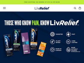 LivRelief homepage screenshot