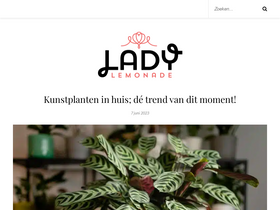 'ladylemonade.nl' screenshot